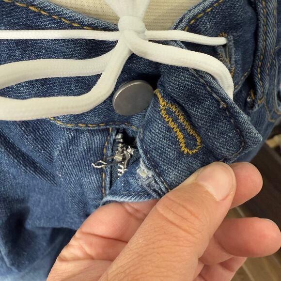 High Street Hello Kitty Bow Cargo Fashion High Waist Jeans Pleated Pants, XL - Picture 4 of 8